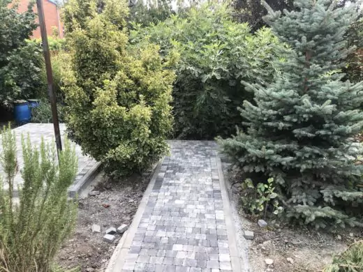 Тротуарная плитка Антик №17 "Чёрная ночь", фактура гладкий, гранитная, мрамор, высота 40 мм-6