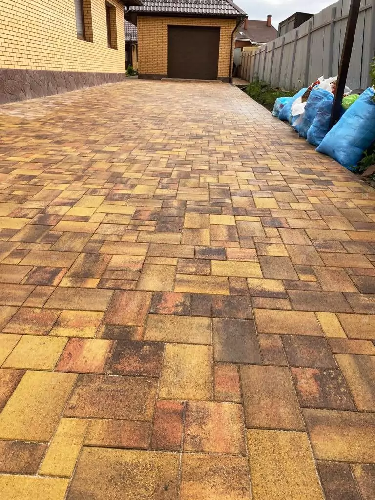 Тротуарная плитка Ландхаус №10 "Джафар", фактура гладкий, гранитная, мрамор, высота 40 мм, 60 мм-8