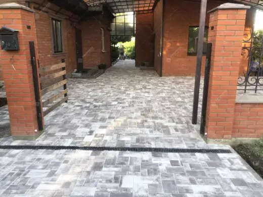 Тротуарная плитка Ландхаус №11 "Джабулани", фактура гладкий, гранитная, мрамор, высота 40 мм, 60 мм-5
